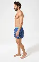 Caleçon américain homme avec maintien 100% coton bio ARTHUR "Le Club" CSP -  Boat 1219E26 Marine