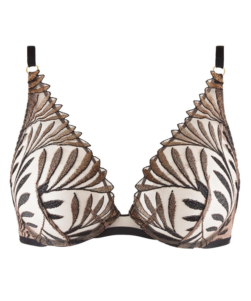 Soutien-gorge triangle avec armatures AUBADE "Sensory Illusion RCF12 - Golden Leaves GLEA