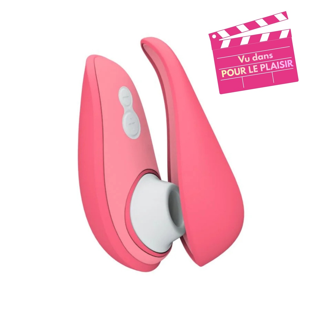 Stimulateur clitoridien à ondes pulsées pour les voyages WOMANIZER "Liberty 2" -Rose 