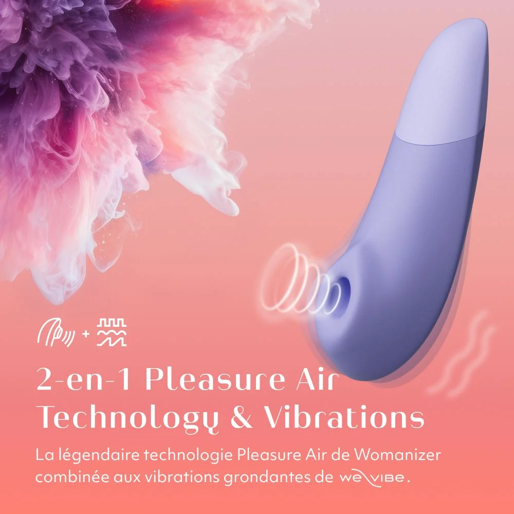 Stimulateur clitoridien à vibrations d'air pulsé WOMANIZER "Pro" - Lilas (copie)