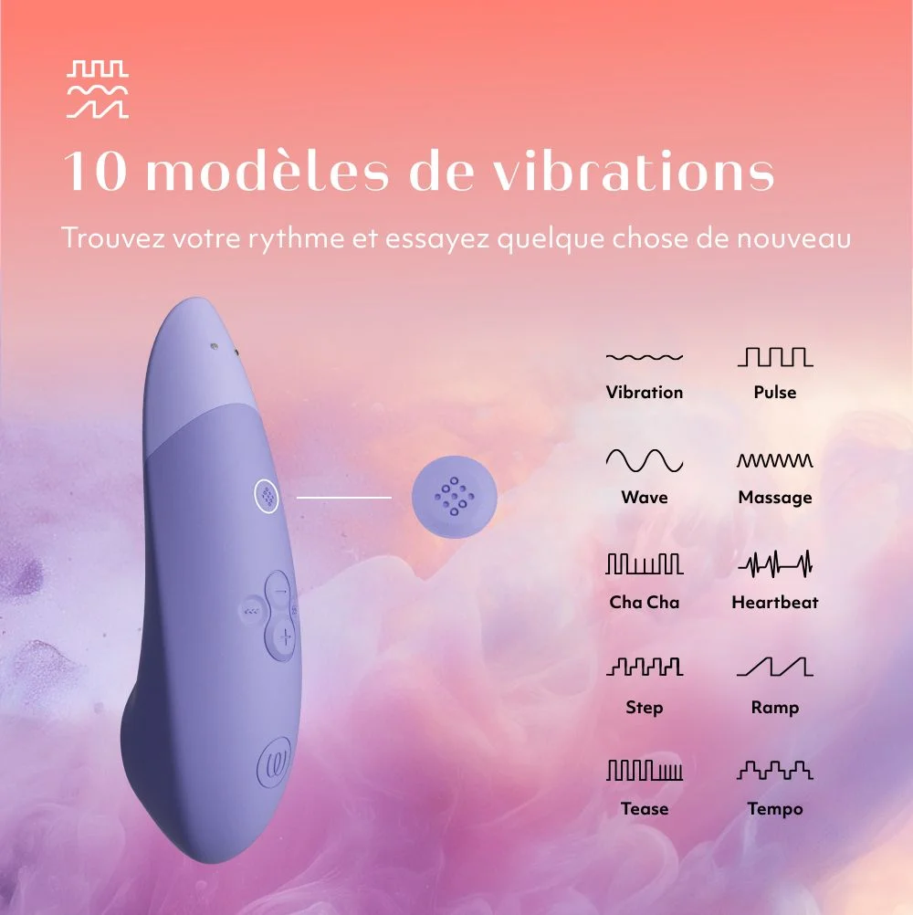 Stimulateur clitoridien à vibrations d'air pulsé WOMANIZER "Pro" - Lilas (copie)