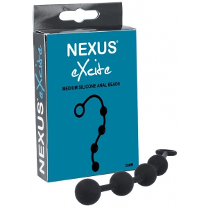 Perles anales en silicone NEXUS "Excite" 25mm Medium - Noir