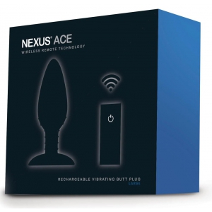 Plug anal vibrant télécommandé NEXUS "Ace" Large - Noir