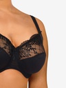 Soutien-gorge à armatures en 3 parties enveloppant CHANTELLE "Pont Neuf" C13810 - Noir 011