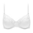 Soutien-gorge à armatures en 3 parties enveloppant CHANTELLE "Pont Neuf" C13810 - Blanc 010