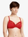 Soutien-gorge à armatures en 3 parties enveloppant CHANTELLE "Pont Neuf" C13810 - Scarlet 05W