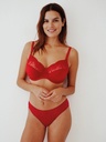 Soutien-gorge à armatures en 3 parties enveloppant CHANTELLE "Pont Neuf" C13810 - Scarlet 05W