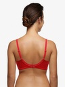 Soutien-gorge à armatures en 3 parties enveloppant CHANTELLE "Pont Neuf" C13810 - Scarlet 05W