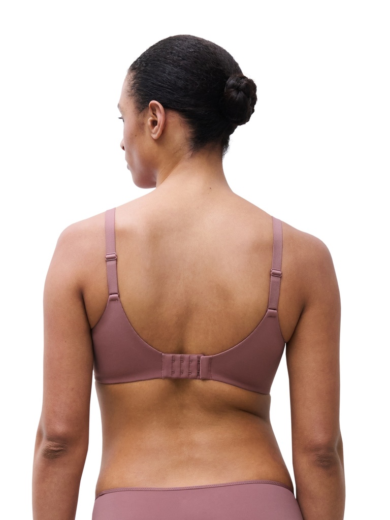 Soutien-gorge avec coques memory form enveloppant CHANTELLE EASY FEEL "Floral Touch" C94260 - Rose des bois 0R4