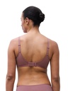 Soutien-gorge avec coques memory form enveloppant CHANTELLE EASY FEEL "Floral Touch" C94260 - Rose des bois 0R4
