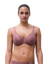 Soutien-gorge avec coques memory form enveloppant CHANTELLE EASY FEEL "Floral Touch" C94260 - Rose des bois 0R4