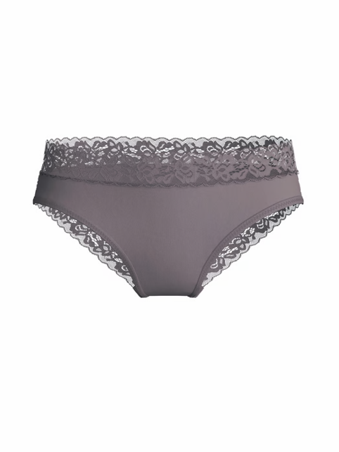 Slip large dentelle durable CALIDA "Natural Comfort Lace" 22756 - Sparrow Brown 937
