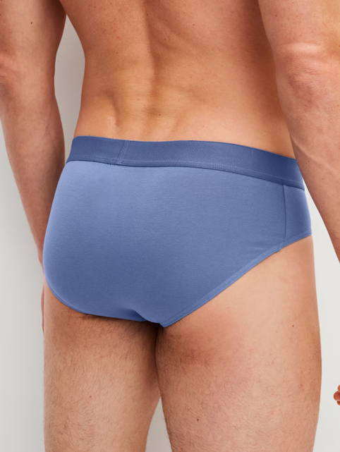 Slip homme 95% coton ceinture confort CALIDA "Cotton Code" 22090 - Ashley Blue 424