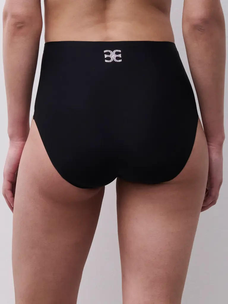Culotte taille haute stretch invisible CHANTELLE "SoftStretch" C11D70 - Midnight Monogram E67