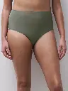 Culotte taille haute invisible TU CHANTELLE "SoftStretch" C26470 - Vert Argile 09W