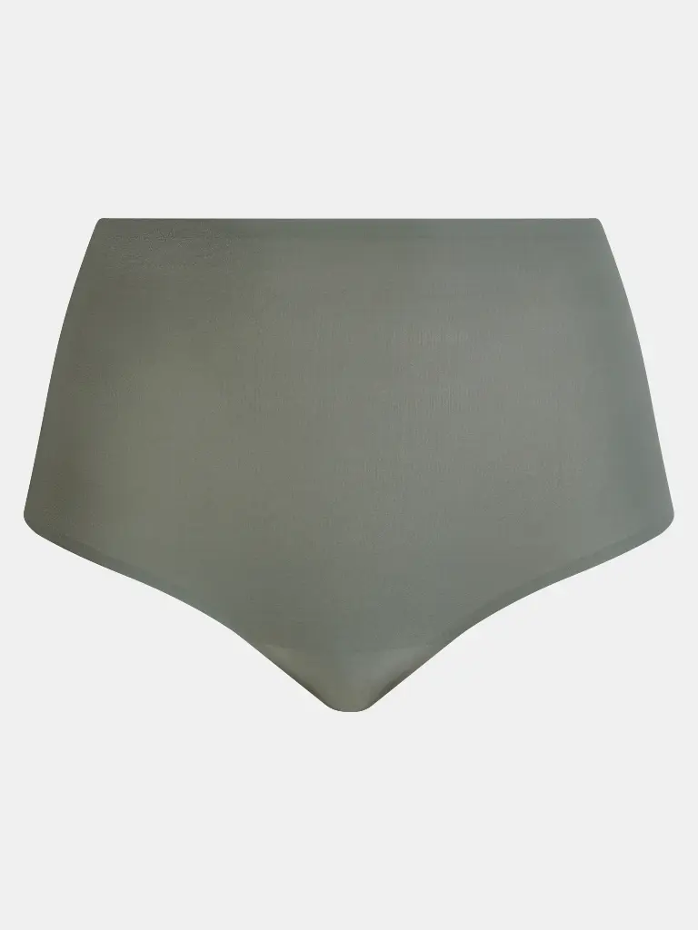 Culotte taille haute invisible TU CHANTELLE "SoftStretch" C26470 - Vert Argile 09W