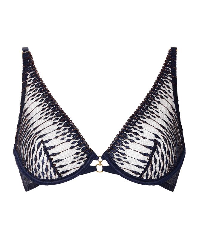 Soutien-gorge triangle avec armatures AUBADE "Voodoo" 3DN12 - Blue Moon BLUM