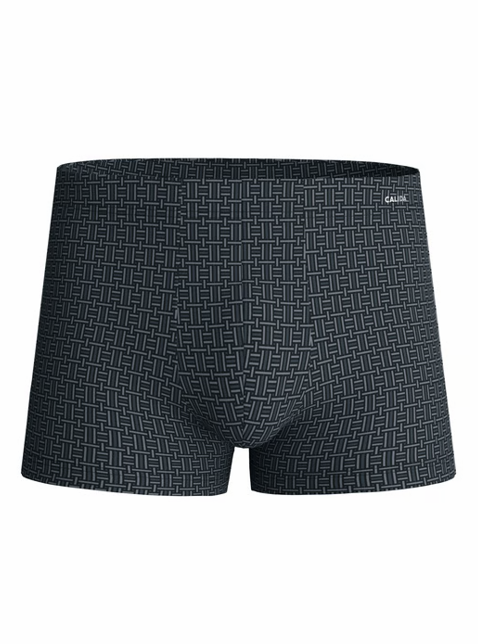 Boxer homme fantaisie 94% coton CALIDA "Cotton Code Design" 25982 - Noir 992
