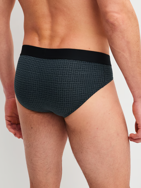 Slip homme fantaisie 94% coton CALIDA "Cotton Code Design" 21180 - Noir 992
