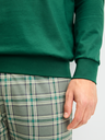 Pyjama long homme avec bord élastique 100% coton CALIDA "Relax Imprint" 47587 - Forest Green 590