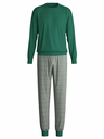 Pyjama long homme avec bord élastique 100% coton CALIDA "Relax Imprint" 47587 - Forest Green 590