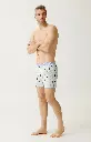 Caleçon américain homme avec maintien 100% coton bio ARTHUR "Le Club" CSP - Ivoire 1227H26