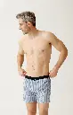 Caleçon américain homme avec maintien 100% coton bio ARTHUR "Le Club" CSP - Bleu 1234H26