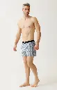 Caleçon américain homme avec maintien 100% coton bio ARTHUR "Le Club" CSP - Bleu 1234H26