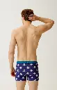Boxer homme coton bio ARTHUR "Comment Savane" MAC - Marine POLAH26