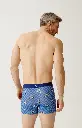 Boxer homme coton bio ARTHUR "Lent au démarrage" MAC - Bleu 2CVCH26