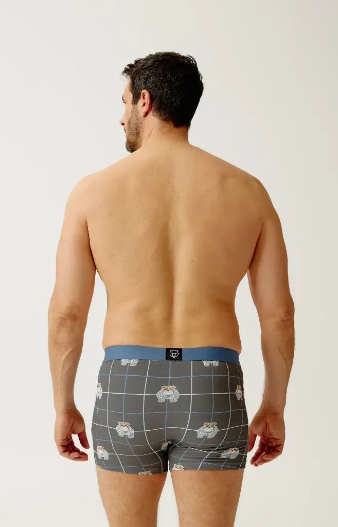 Boxer homme coton bio ARTHUR "Ma meilleure vie" MAC - Ebony BDOGH26