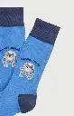 Chaussette homme fantaisie ARTHUR "Ma meilleure vie" 1SO - Bleu BDOGH26