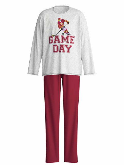 Pyjama garçon 100% Coton CALIDA "Kids Sports" 57774 - Stein Meliert 096