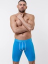 Boxer homme de sport longues jambes microfibre avec maintien intérieur LOIC HENRY "Sport" KBS110S Turquoise