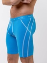 Boxer homme de sport longues jambes microfibre avec maintien intérieur LOIC HENRY "Sport" KBS110S Turquoise