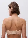 Soutien-gorge bandeau bretelles amovibles CHANTELLE "Norah" C13F50 - Beige doré 01N