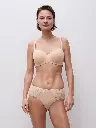 Soutien-gorge bandeau bretelles amovibles CHANTELLE "Norah" C13F50 - Beige doré 01N