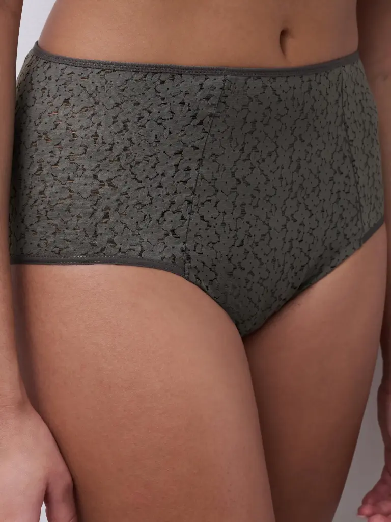Culotte taille haute CHANTELLE EASY FEEL "Norah" C13F30 - Vert Argile 09W