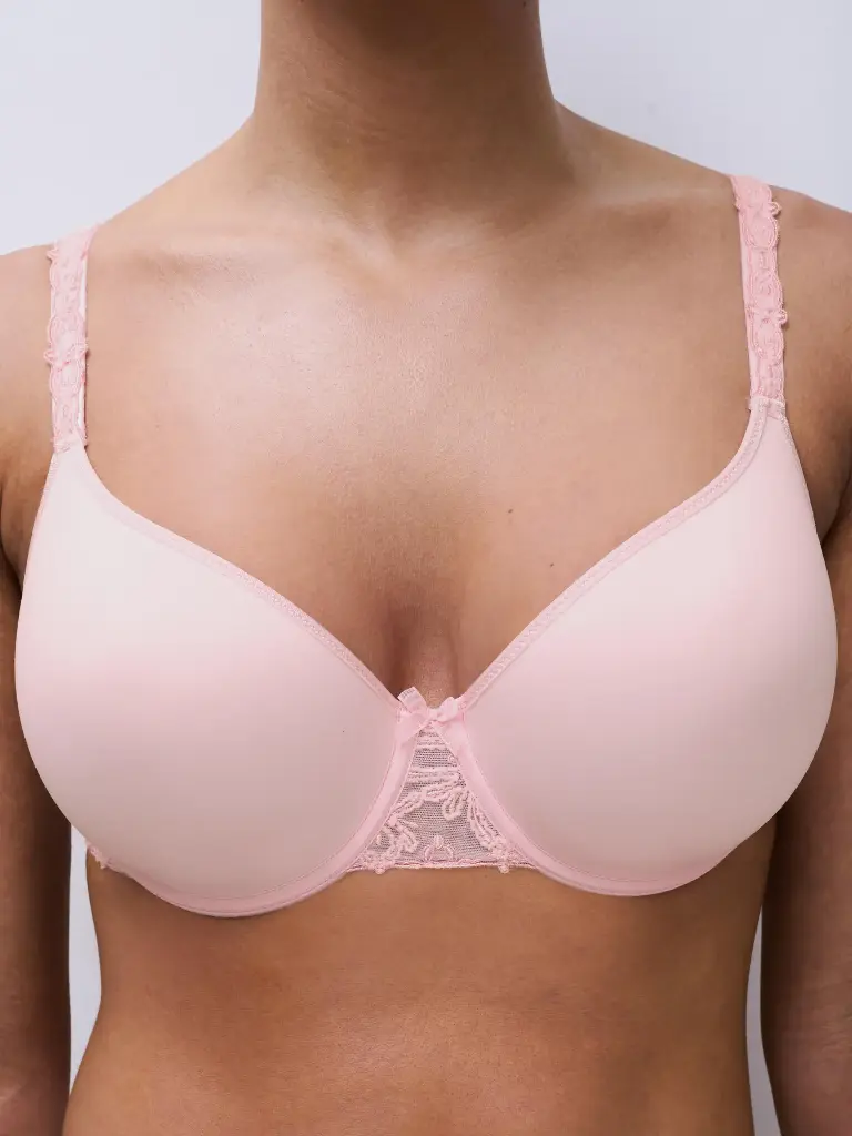 Soutien-gorge mémoire de forme emboitant CHANTELLE "Champs Elysées" C26060 - Pink Cloud E18