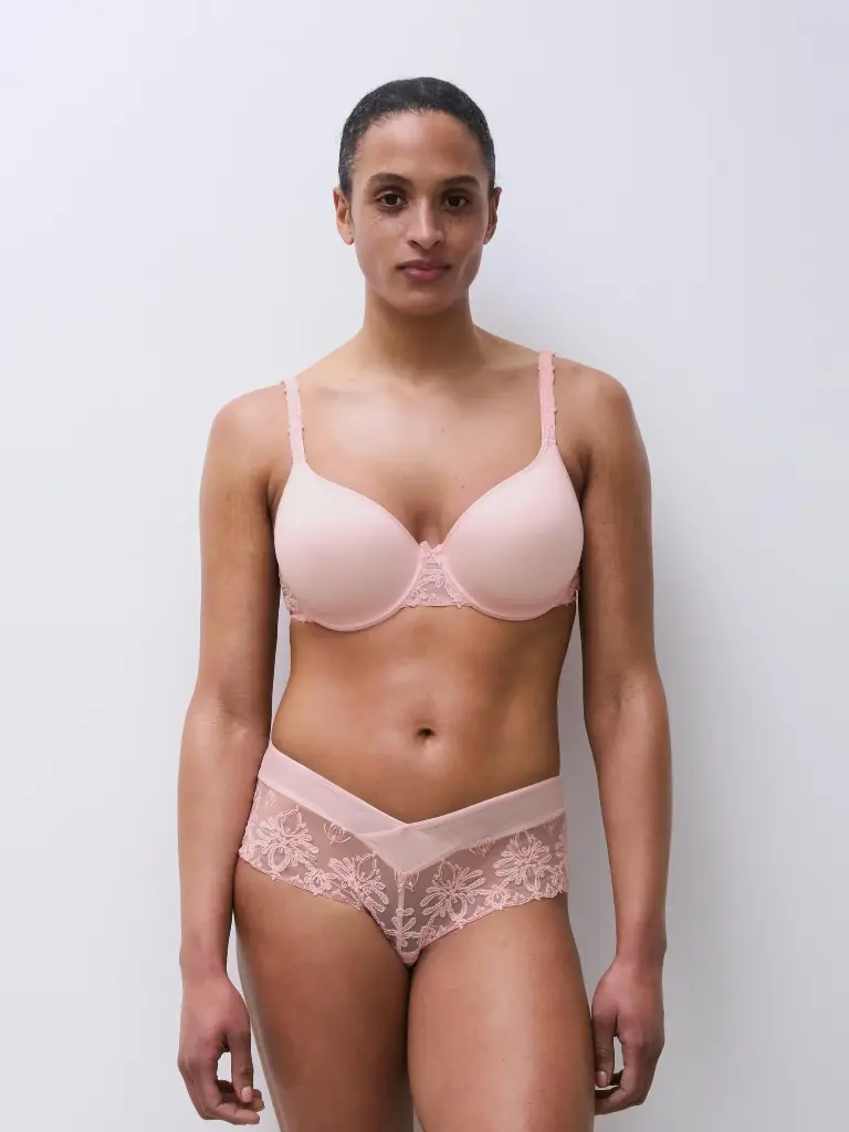 Soutien-gorge mémoire de forme emboitant CHANTELLE "Champs Elysées" C26060 - Pink Cloud E18