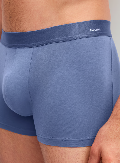 Boxer homme 95% coton durable CALIDA "Cotton Code" 25390 - Ashley Blue 424