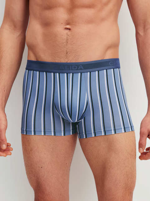 Boxer homme fantaisie 90% coton CALIDA "Grafic Cotton" 26180 - Coastal Fjord 475