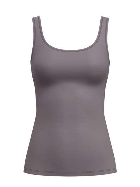Chemisette coton large bretelle CALIDA "Natural Comfort" 12175 - Sparrow Brown 937