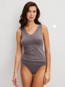Top larges bretelles et dentelle CALIDA "Natural Comfort Lace" 12652 - Sparrow Brown 937