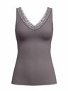 Top larges bretelles et dentelle CALIDA "Natural Comfort Lace" 12652 - Sparrow Brown 937