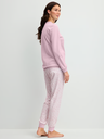 Pyjama dame long 100% coton CALIDA "Blooming Nights" 46556 - Fragrant Lilac 283