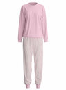 Pyjama dame long 100% coton CALIDA "Blooming Nights" 46556 - Fragrant Lilac 283