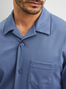 Long pyjama homme à boutons 100% coton CALIDA "Relax Choice" 42968 - Coastal Fjord 475