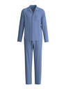 Long pyjama homme à boutons 100% coton CALIDA "Relax Choice" 42968 - Coastal Fjord 475