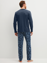Pyjama long homme 100% coton CALIDA "Relax Streamline" 46287 - Night Shadow 359